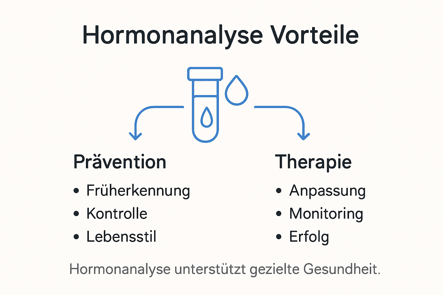Infografik: Die wichtigsten Vorteile einer individuellen Hormonanalyse
