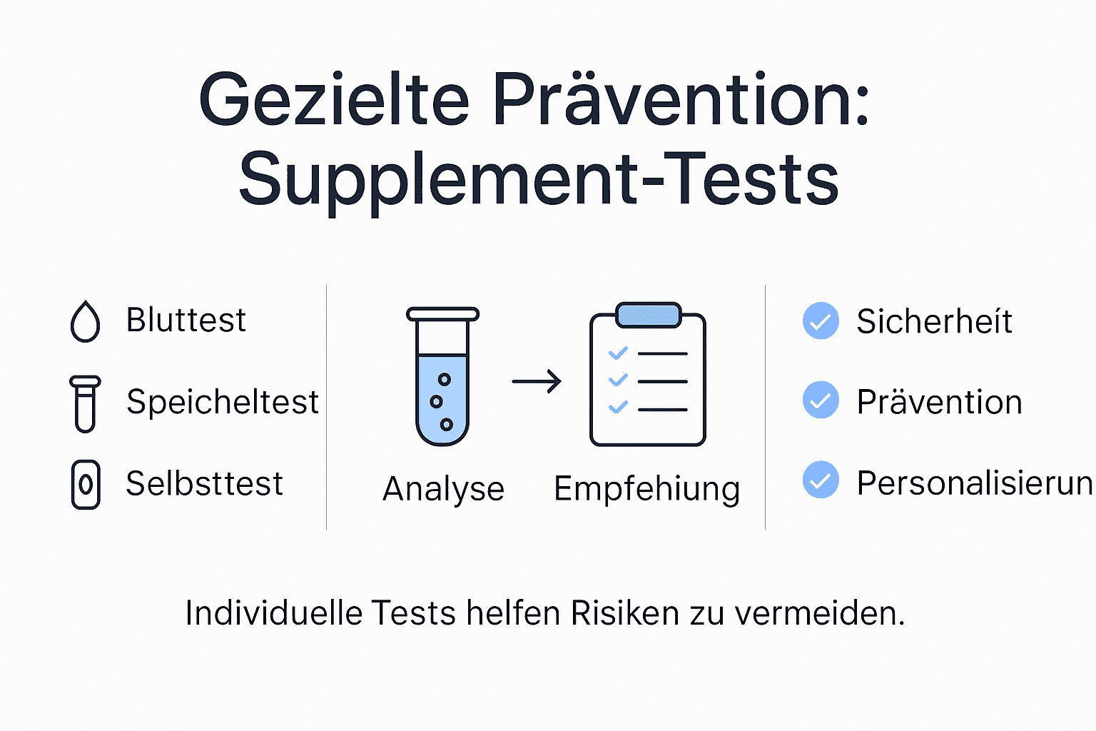 Grafische Übersicht: So schneiden Nahrungsergänzungsmittel im Test ab