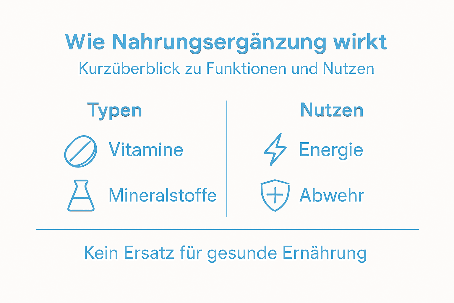 Übersicht: Welche Nahrungsergänzungsmittel gibt es und wofür sind sie gut?