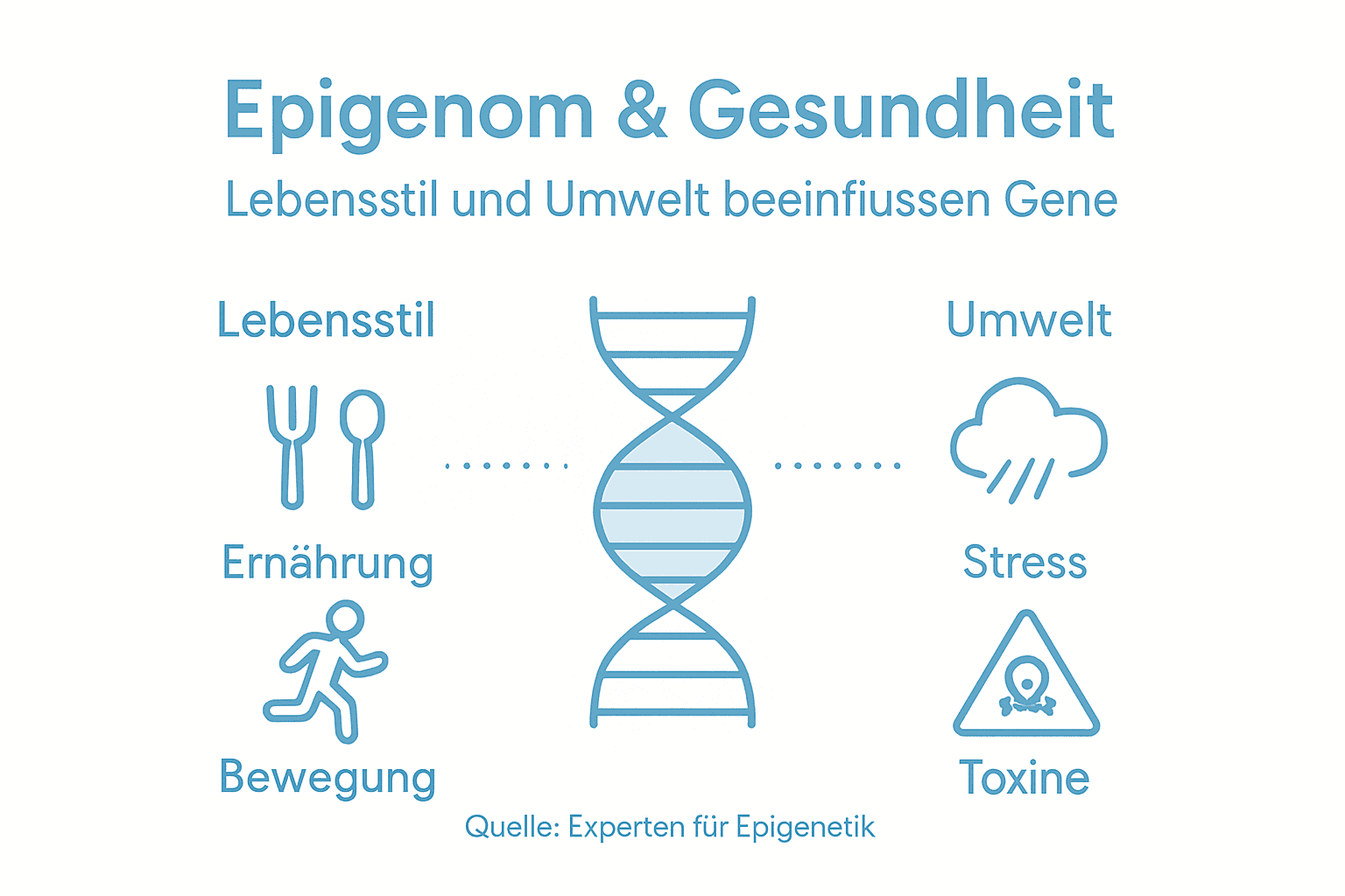 Übersicht: Wie Lebensstil und Umwelt das Epigenom beeinflussen