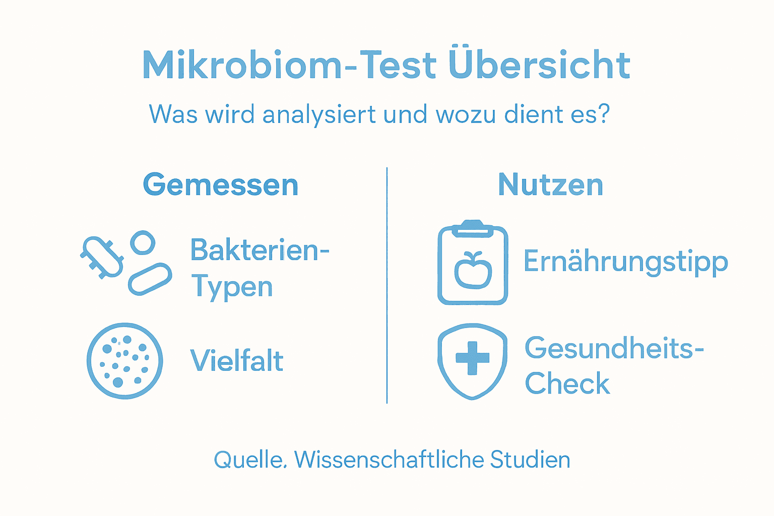 Grafische Übersicht zur Auswertung Ihres Mikrobiom-Tests