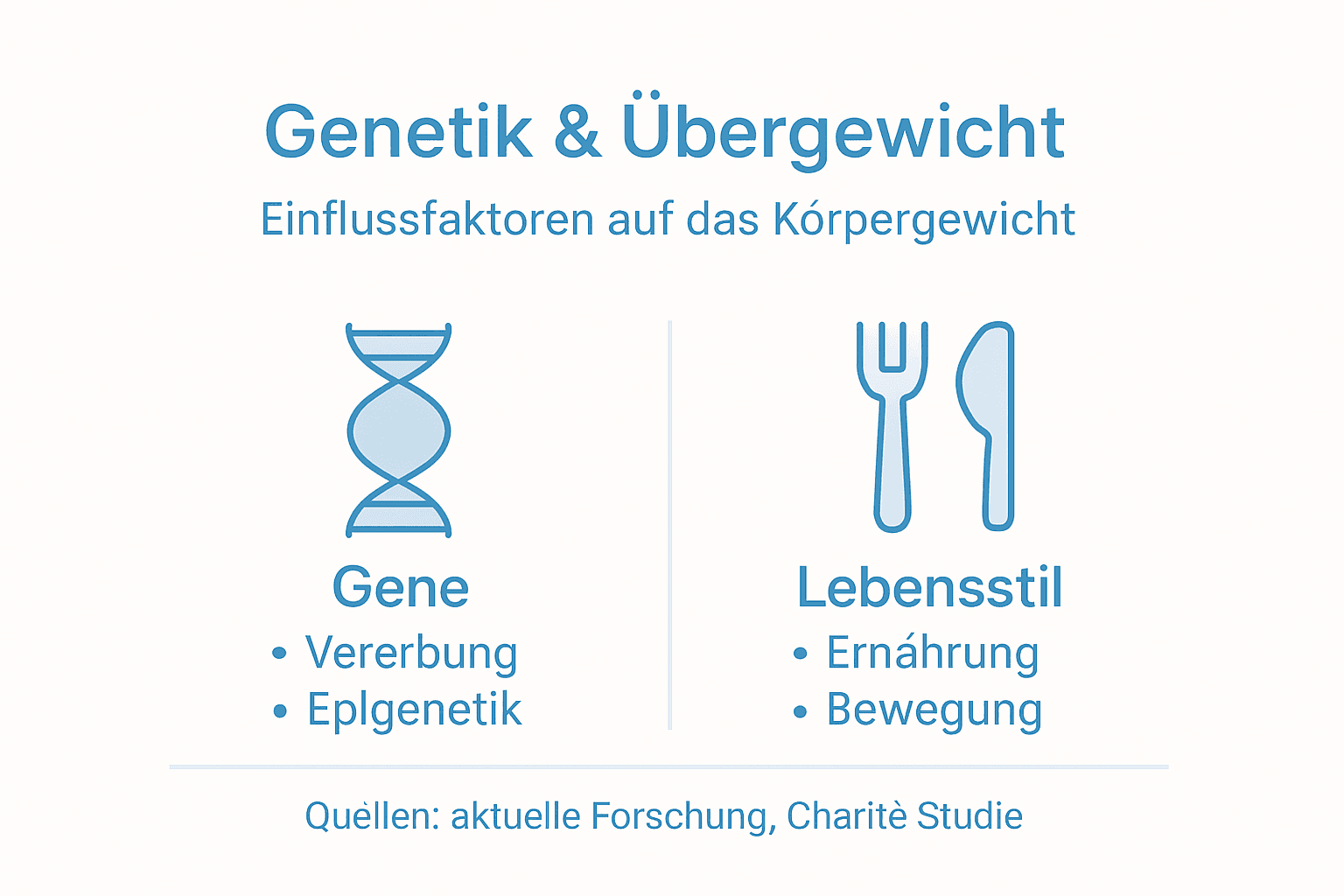 Infografica: L'influenza dei fattori genetici sul peso corporeo