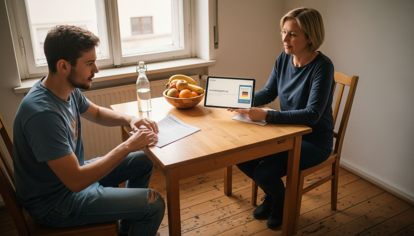 Il cliente e il nutrizionista discutono insieme i risultati del test metabolico.
