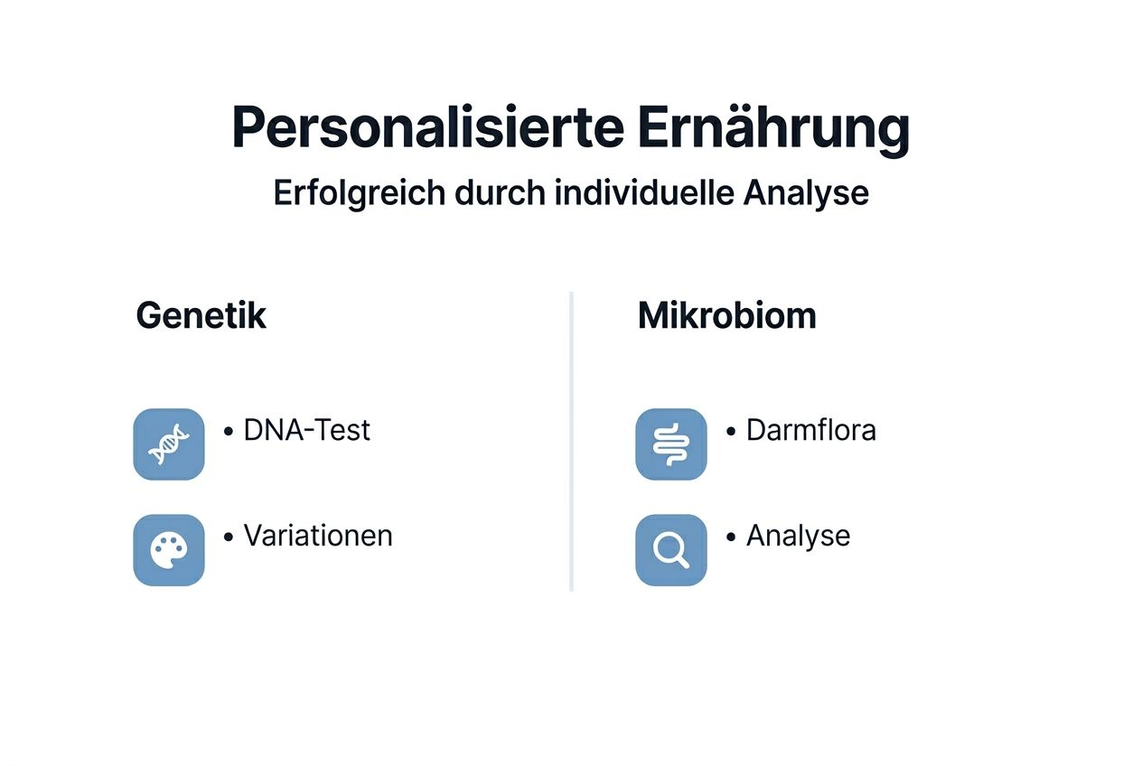 Overview graphic comparing genetics and the microbiome