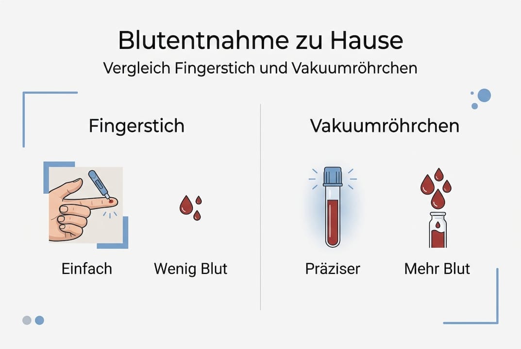 Infografica: Confronto tra prelievo di sangue tramite puntura del dito e con provetta sottovuoto