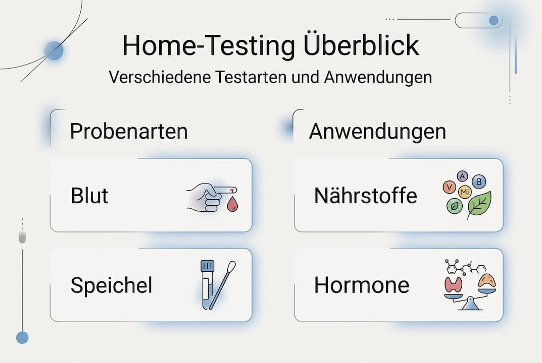 L'infografica fornisce una chiara panoramica delle possibilità di test a casa.