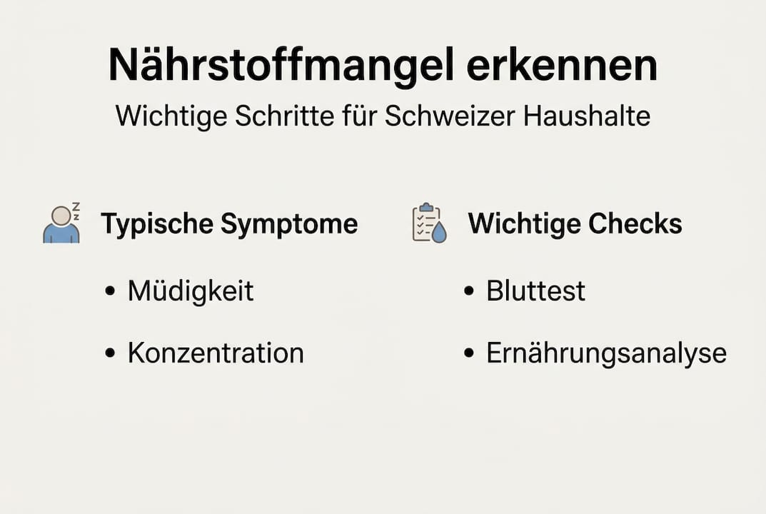 Infografik: So erkennen Sie Nährstoffmangel in der Schweiz