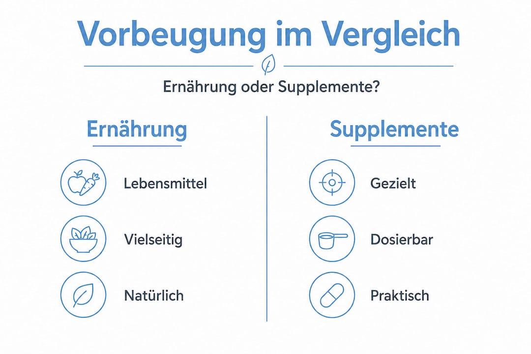 Infográfico: Alimentação ou suplementação – o que ajuda melhor contra a deficiência de vitaminas?
