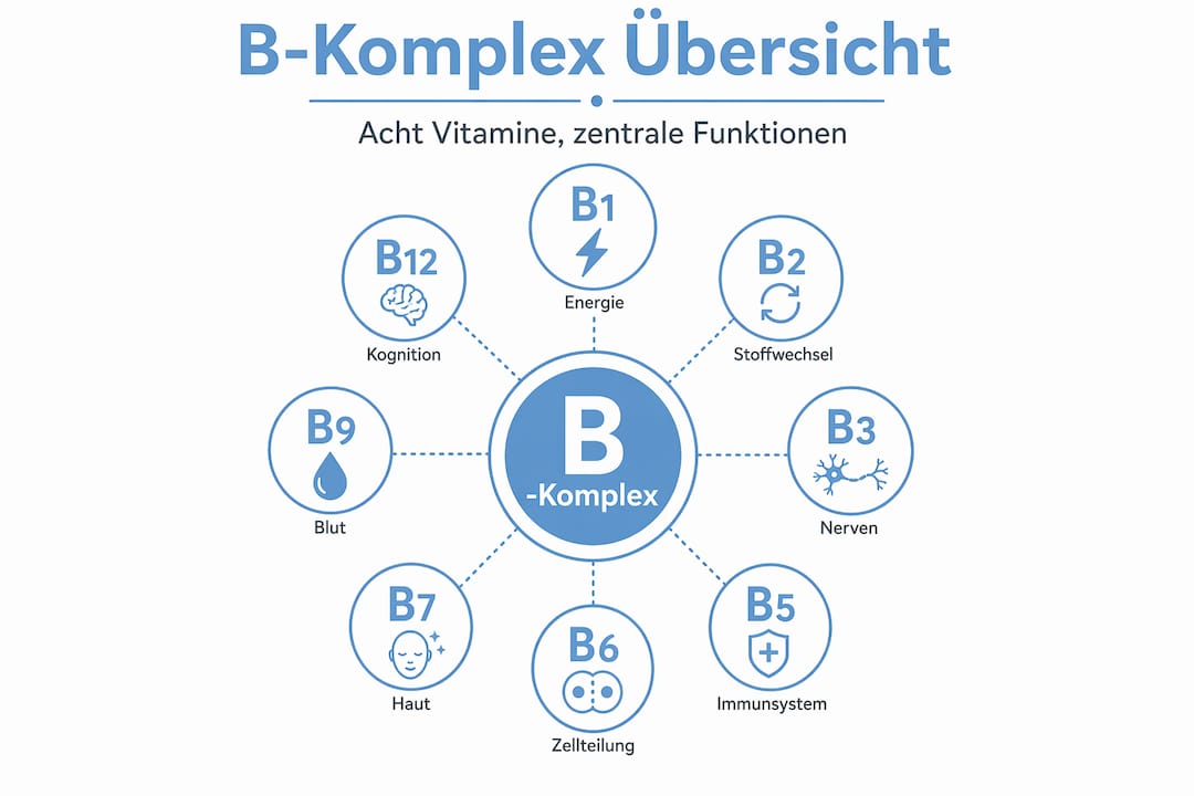 Übersicht: Die wichtigsten Aufgaben der B-Vitamine im Körper
