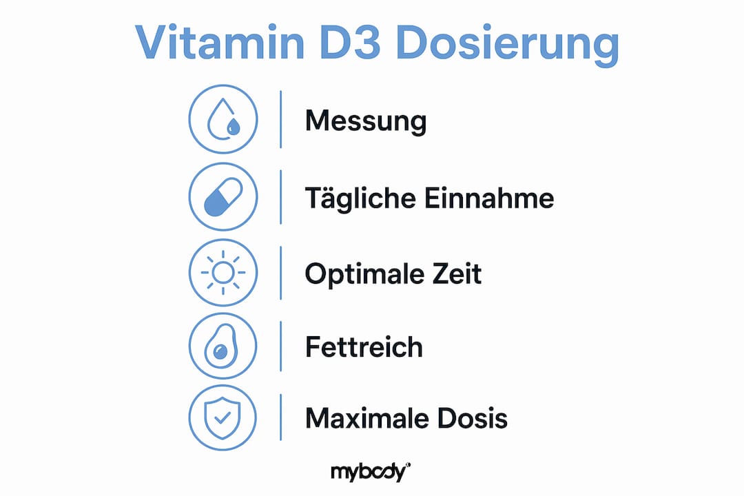 Aperçu : Quelle quantité de vitamine D3 est appropriée et à quoi faut-il faire attention lors de la prise ?