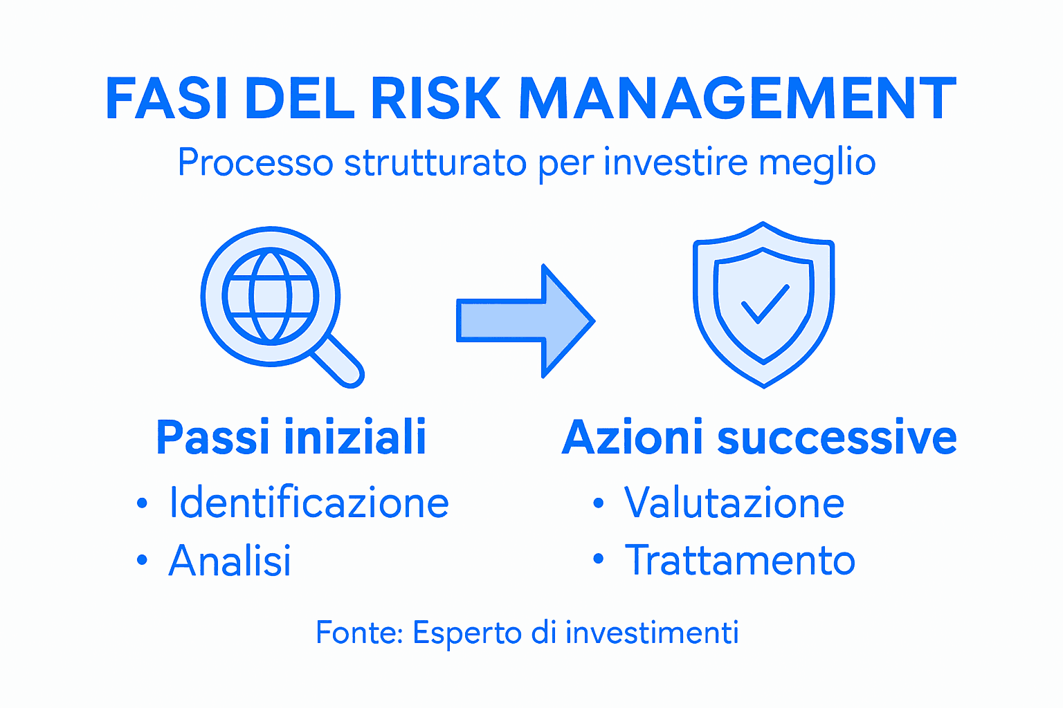 Infografica: tutte le tappe fondamentali della gestione del rischio