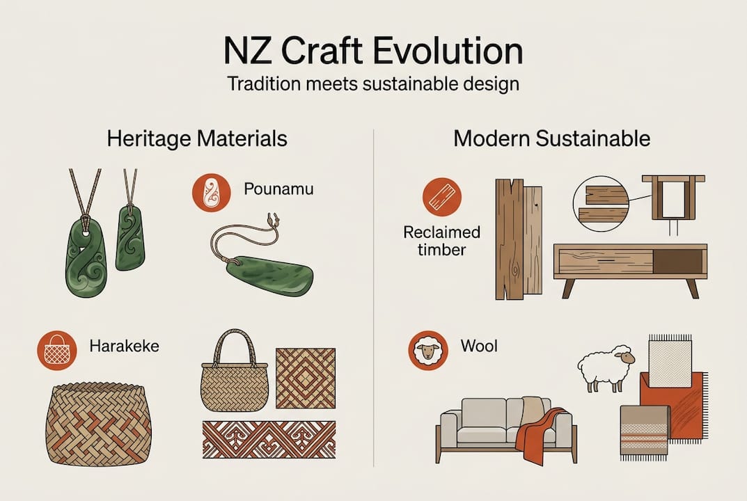 Infographic showing NZ craft evolution
