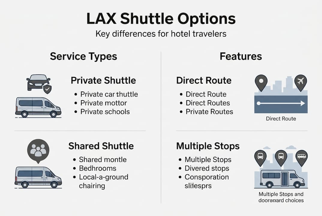 Infographic comparing shuttle service options