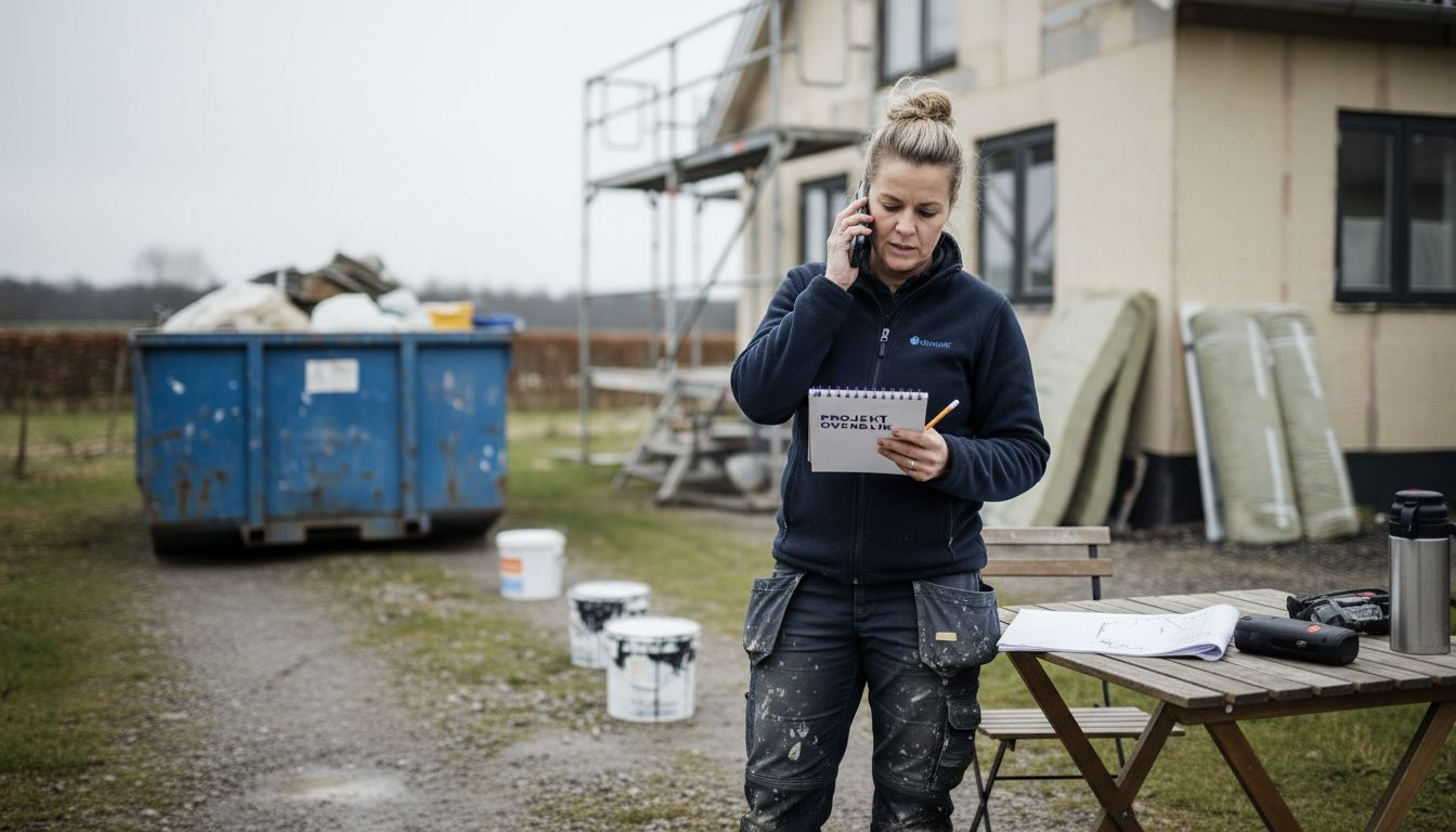 Effektiv koordinering af byggelederen er afgørende, før et renoveringsprojekt går i gang.