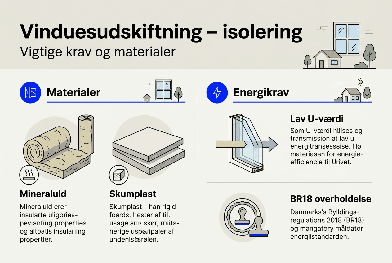 Oversigt: krav til isolering og valg af materialer til vinduer