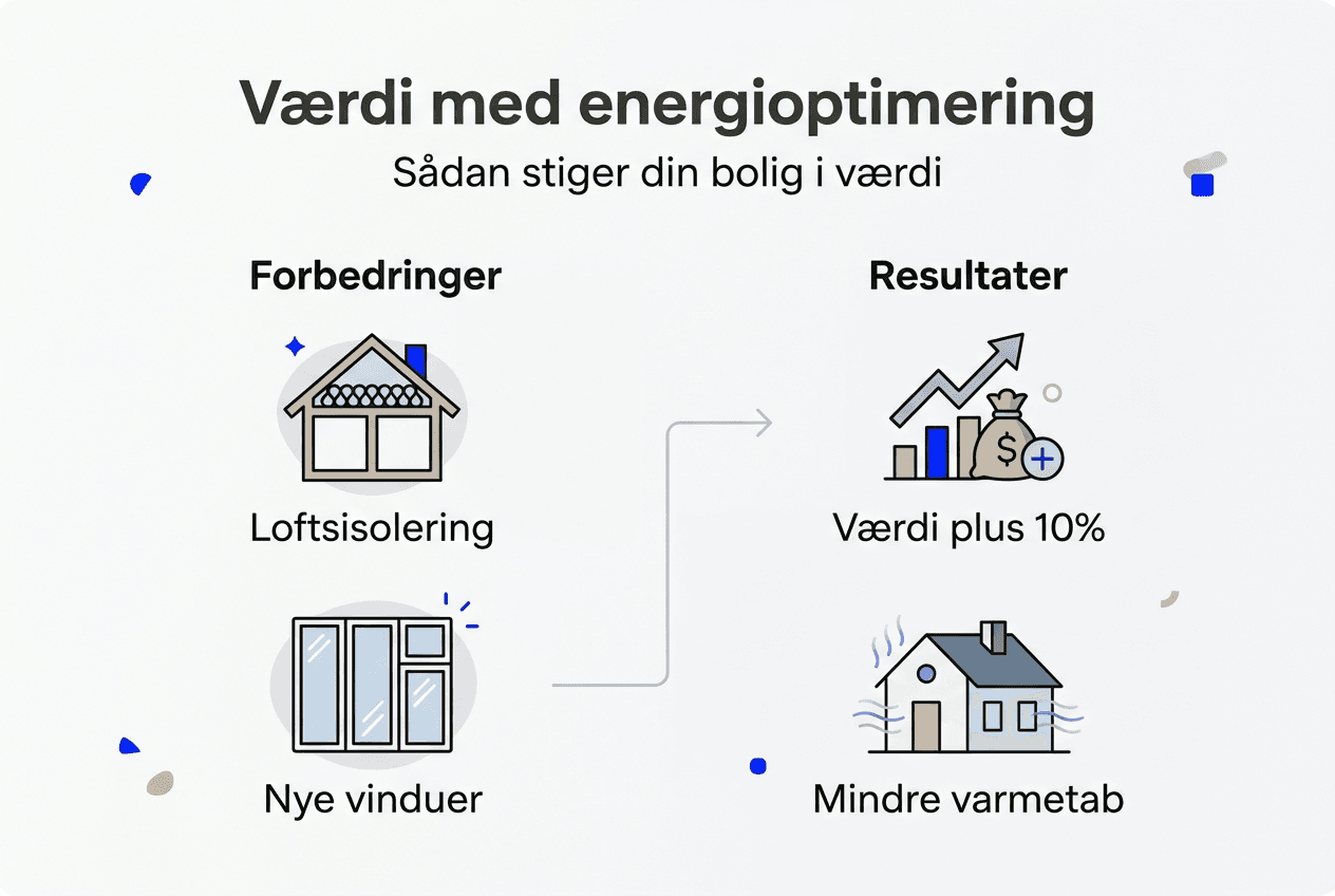 Grafisk overblik: Sådan øger energiforbedringer værdien af din bolig