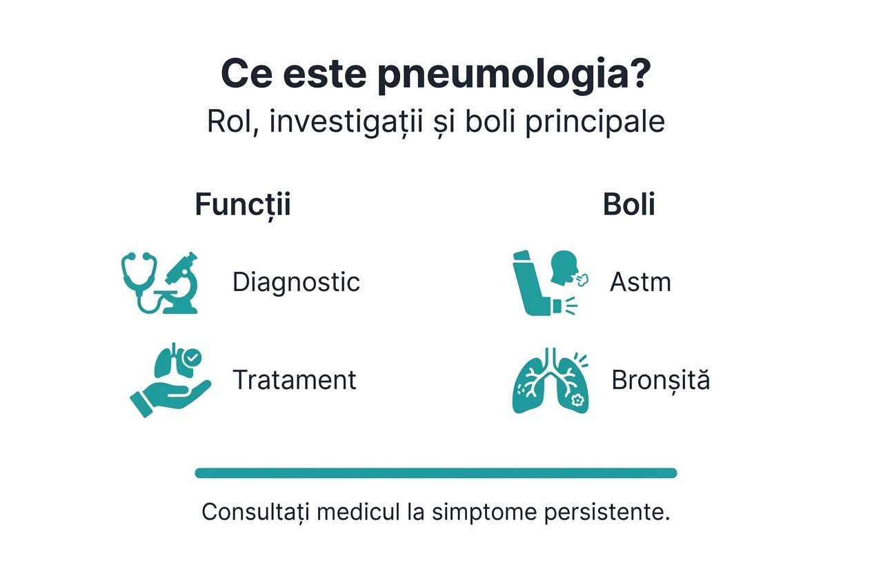 Infografic: importanța pneumologiei și cele mai frecvente afecțiuni respiratorii