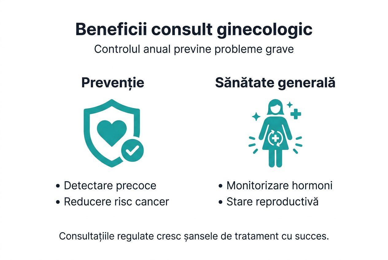 Infografic: De ce este esențial să mergi regulat la medicul ginecolog