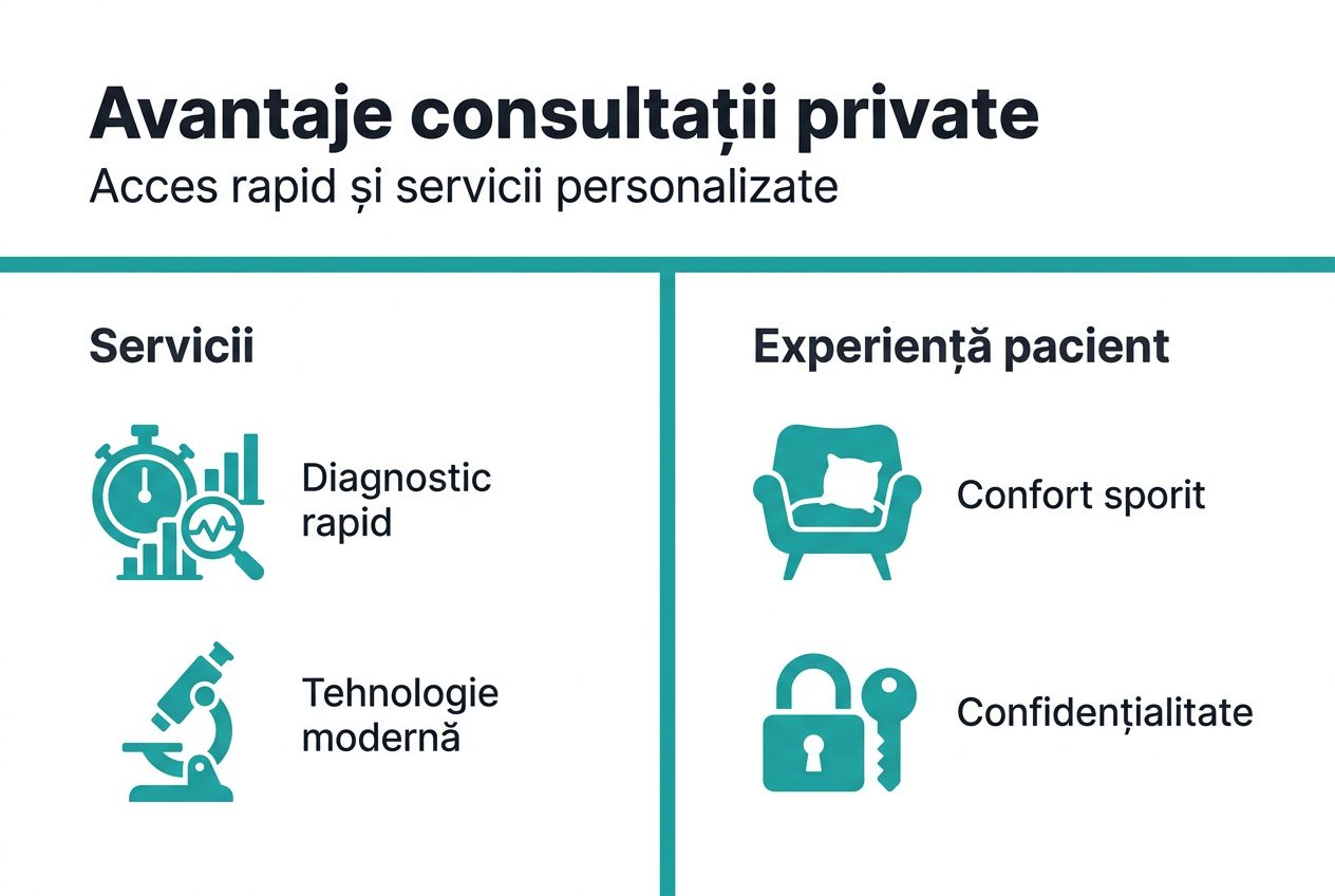 Infografic: De ce merită să alegi consultațiile medicale private