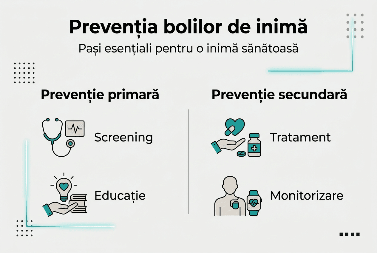 Infografic: Avantajele prevenției în sănătatea inimii