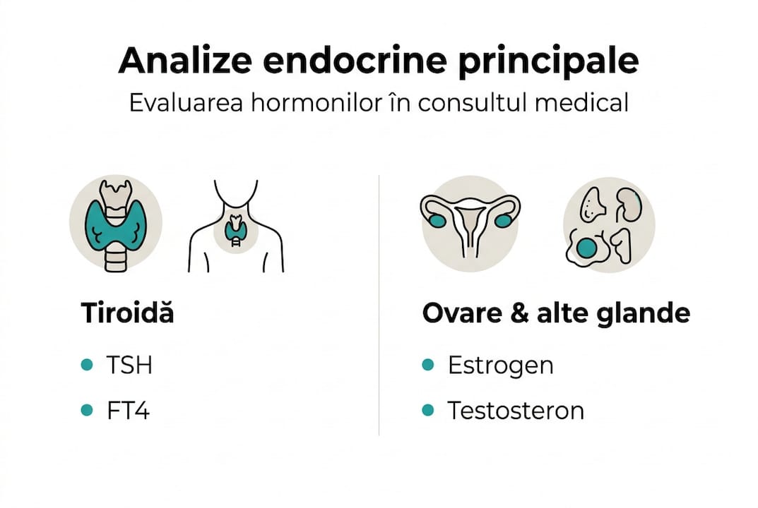 Infografic: tipuri de analize hormonale și clasificarea lor