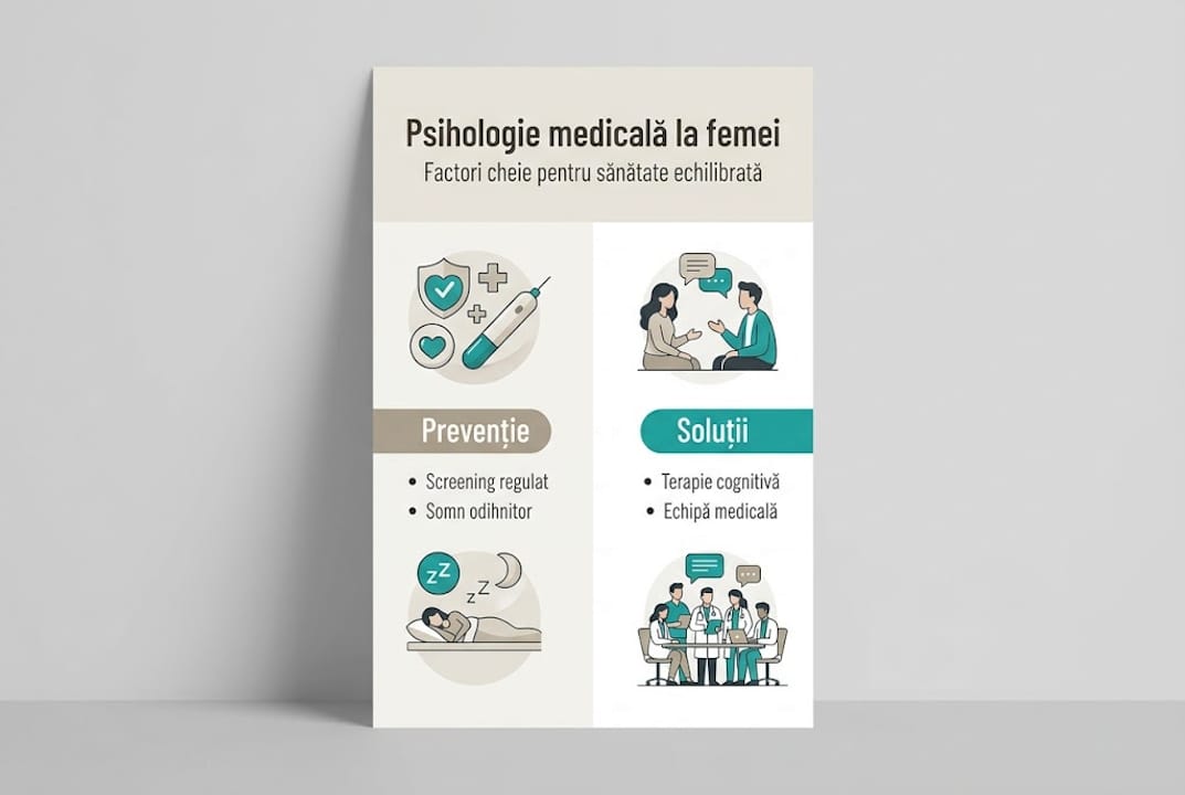 Infografic: Importanța psihologiei medicale în viața femeilor