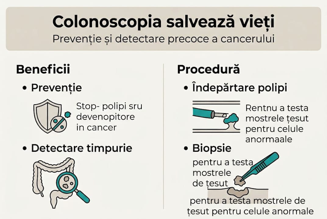 Colonoscopia pe înțelesul tuturor: avantaje și pași esențiali ai procedurii