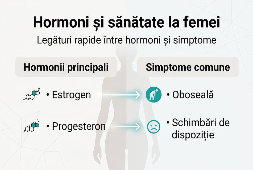 Ghid vizual despre hormoni și manifestările lor la femei