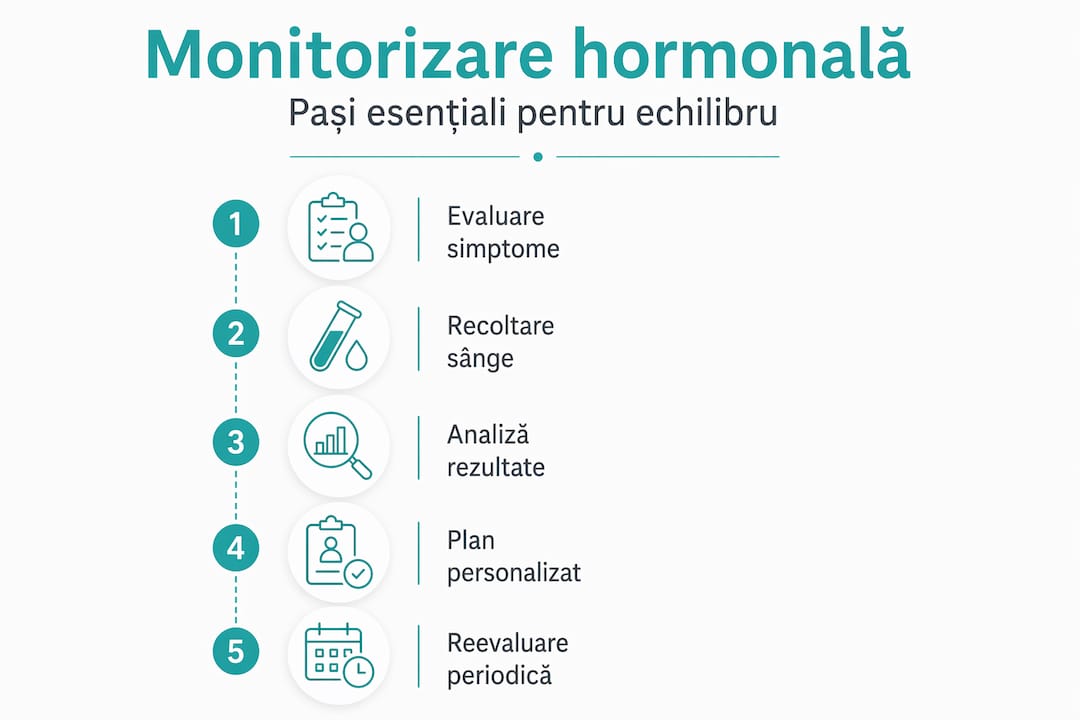 Ghid vizual: etapele esențiale ale monitorizării hormonilor