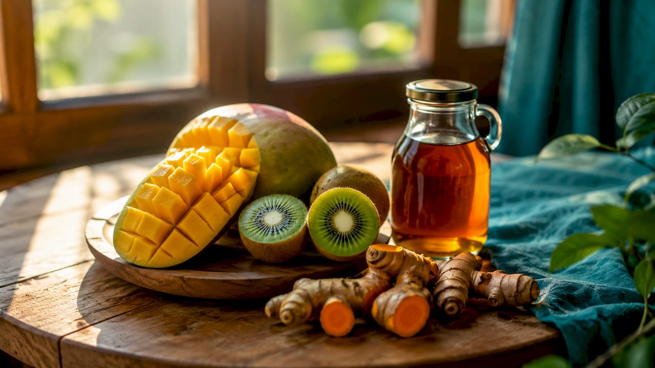 Fructele și mierea sunt recunoscute pentru conținutul lor bogat în enzime care ajută digestia în mod natural.