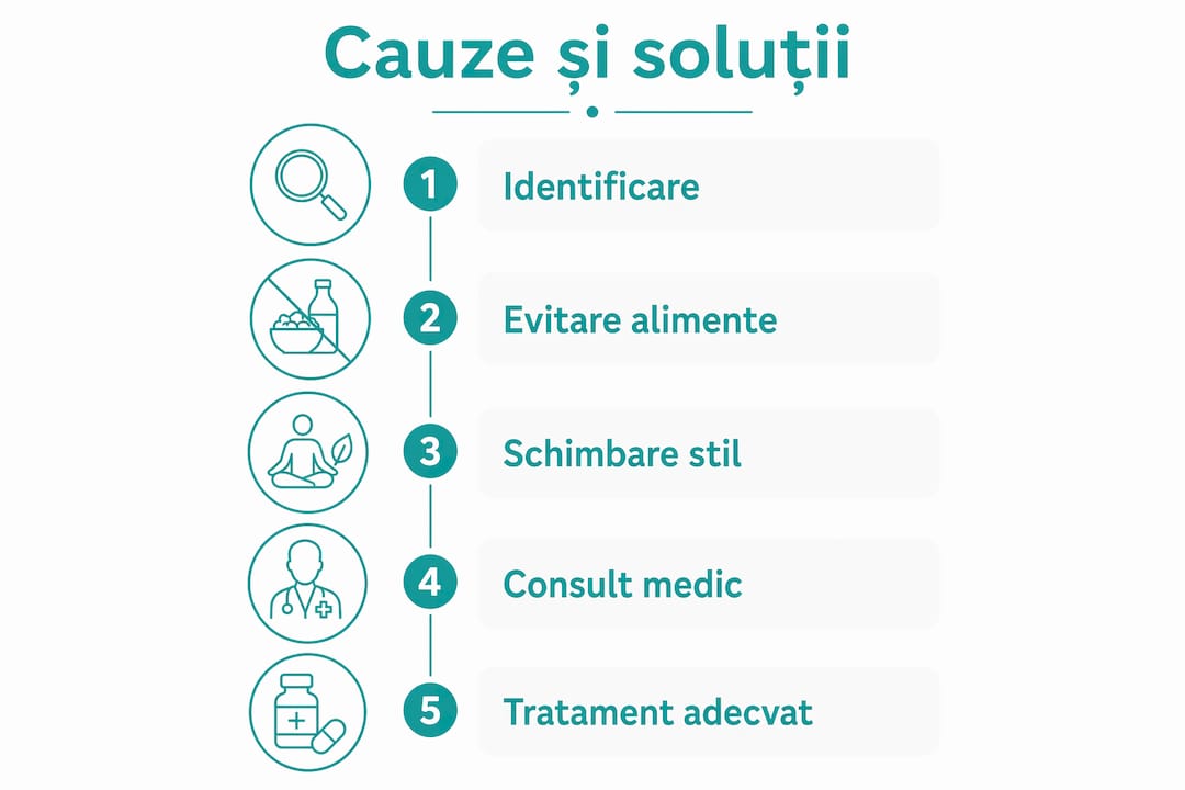 Infografic: Cum să previi și să tratezi arsurile la stomac – pași simpli și soluții eficiente