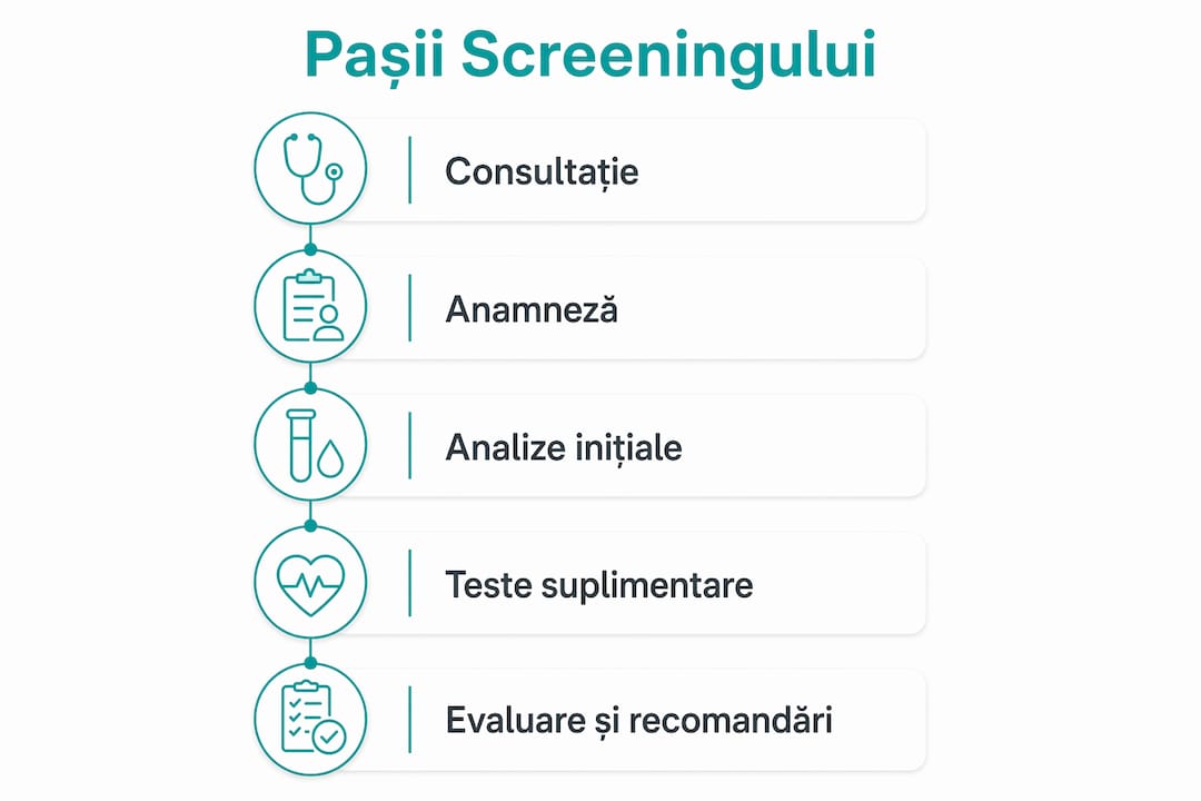 Infografic: etapele esențiale ale controlului medical de rutină pentru femei