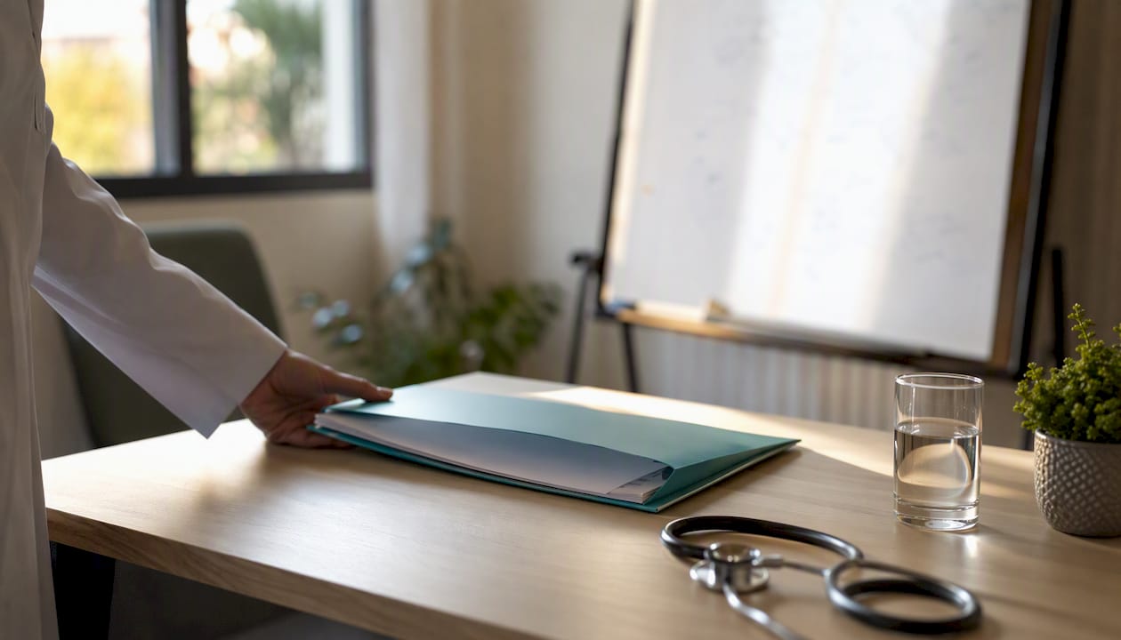 Pregătirea dosarului medical și a detaliilor pentru consultație