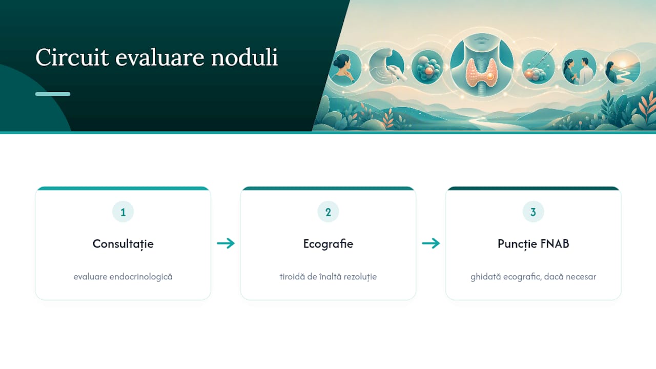 Expertiza Centrul Medical Platinia pentru afecțiuni tiroidiene — overview diagram