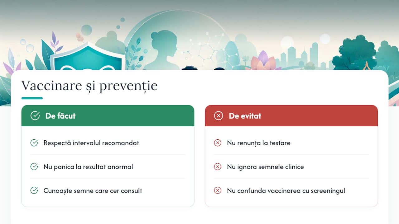 Vaccinarea anti-HPV și educația preventivă — overview diagram