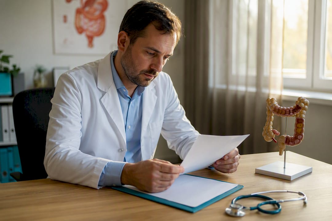 Model clinic al intestinului uman pe birou