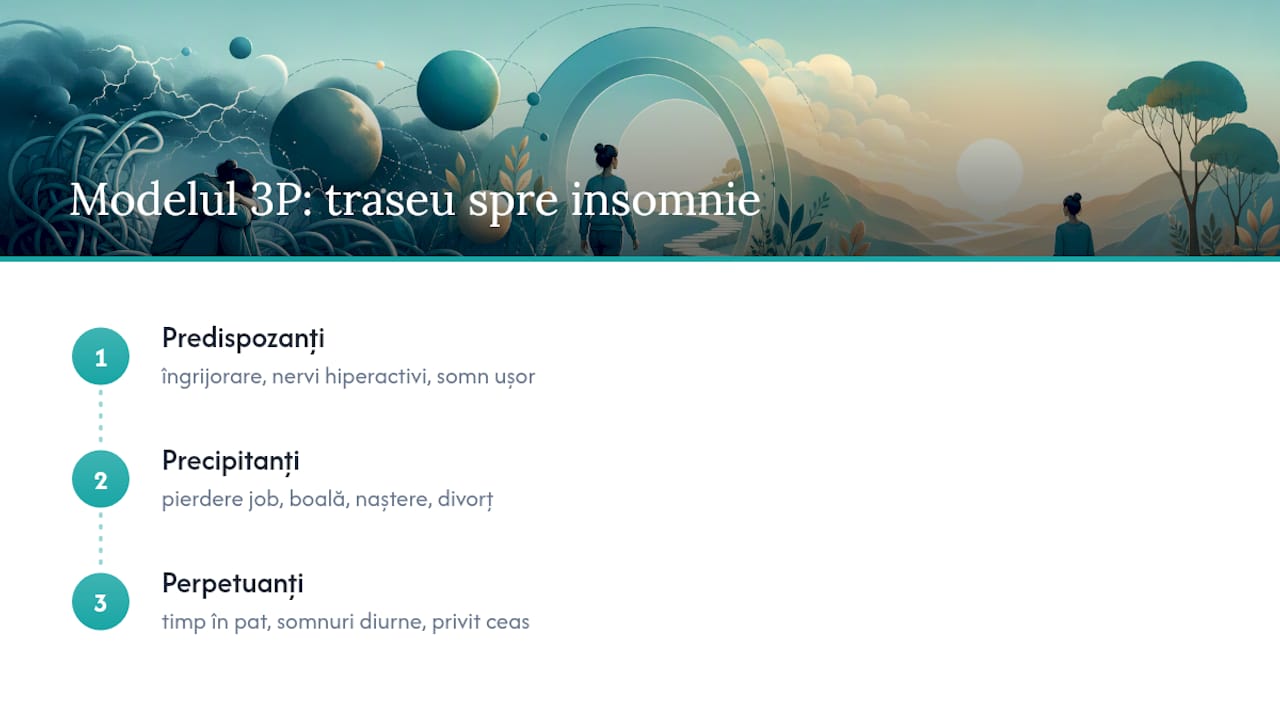 Modelul 3P al insomniei cronice
