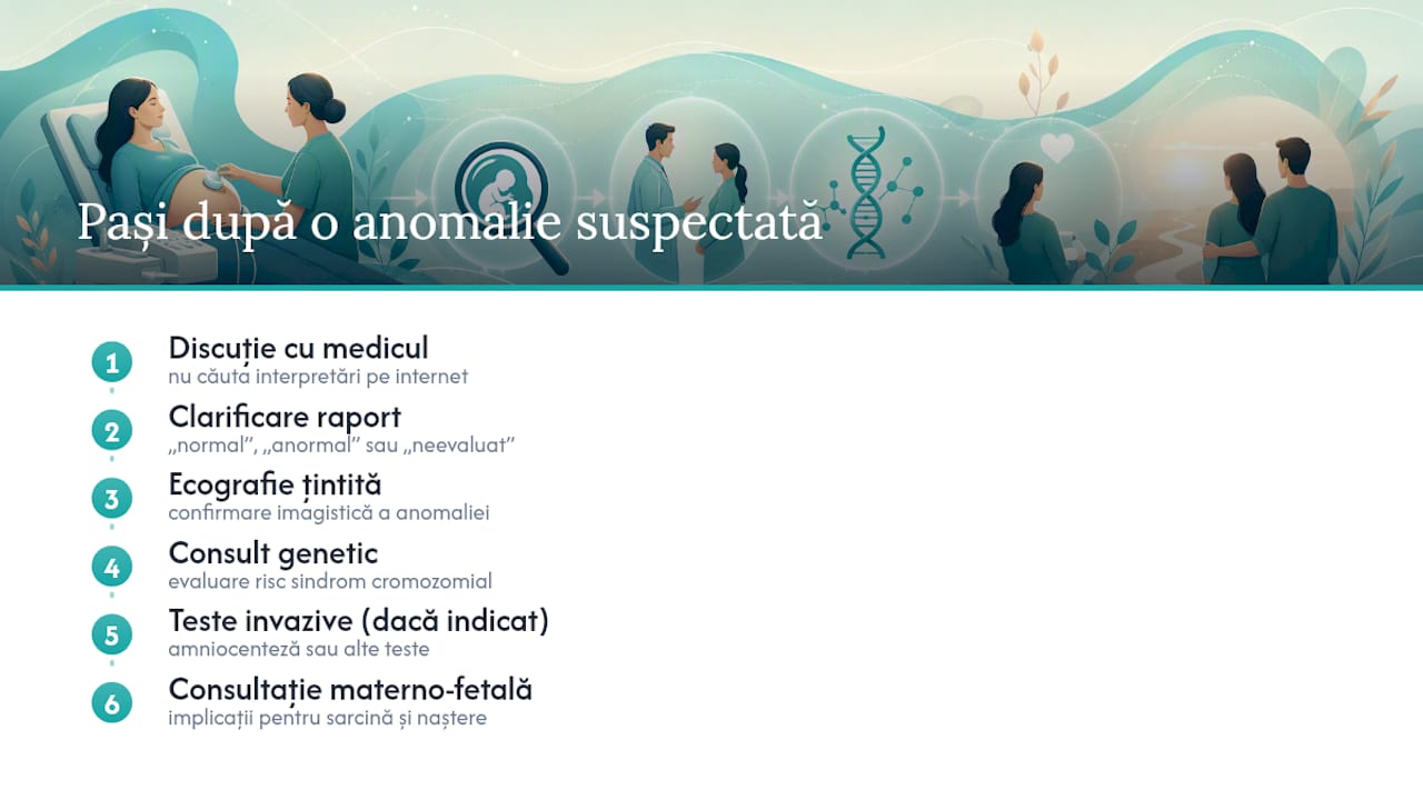 Ce urmează după ce se suspectează o anomalie