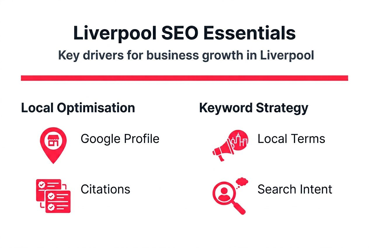 Liverpool business SEO strategy infographic