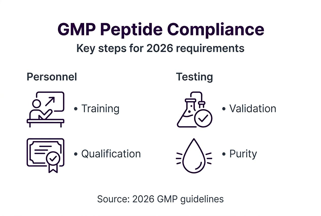 Guide to GMP compliance for peptide production in 2026