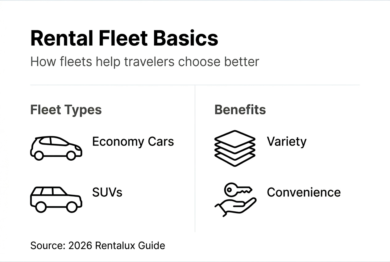 Infographic about rental fleet types and benefits