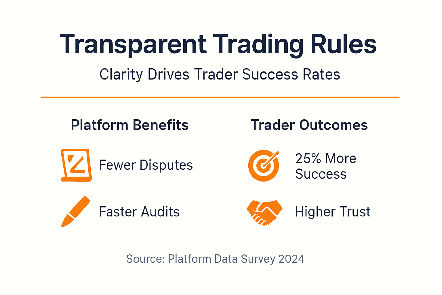 Infographic on trading rule transparency benefits