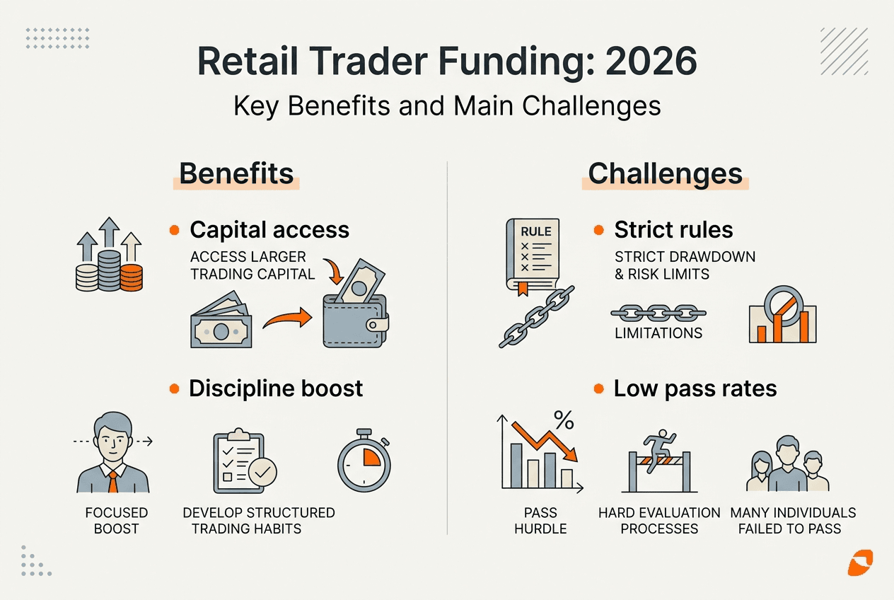 Infographic contrasting benefits and challenges