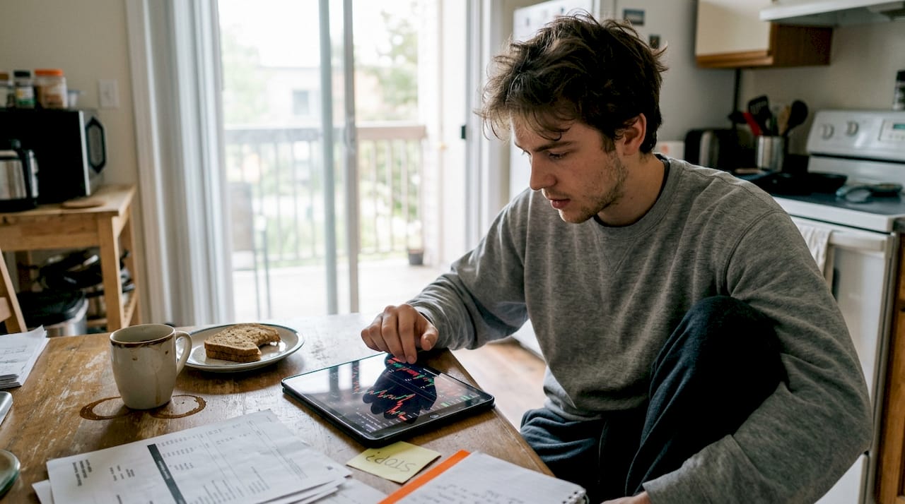 Retail trader facing cognitive bias challenges