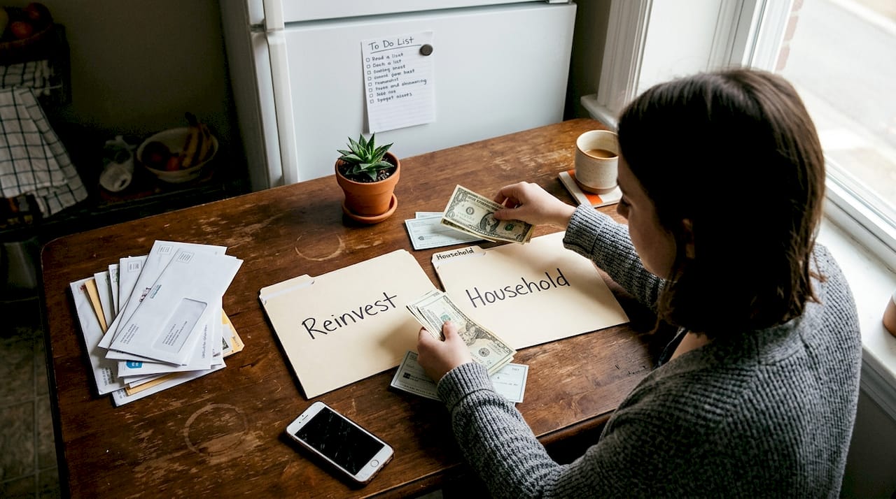 Sorting prop trading payout into folders