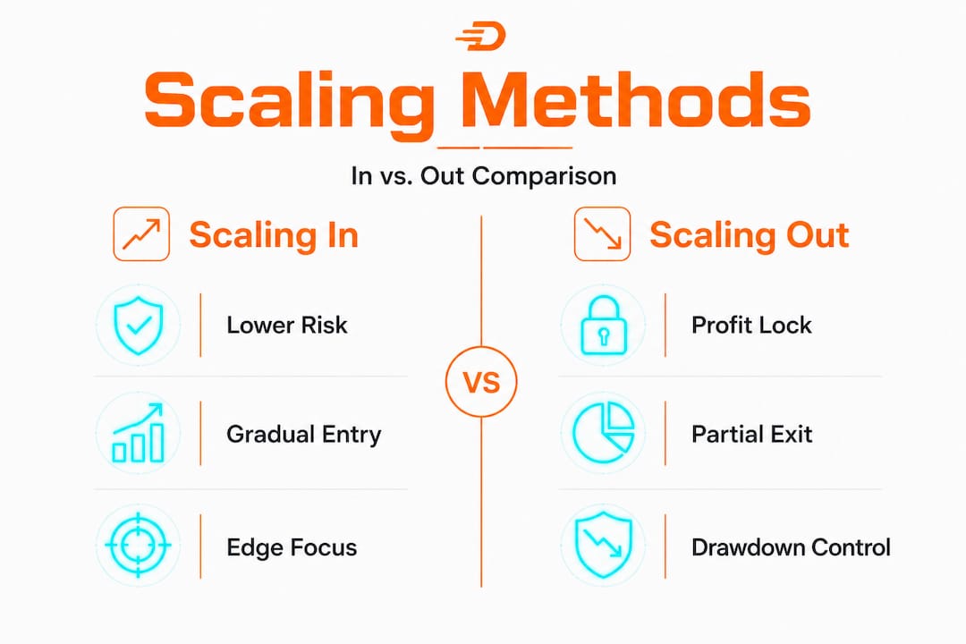 Infographic comparing scaling in and out methods