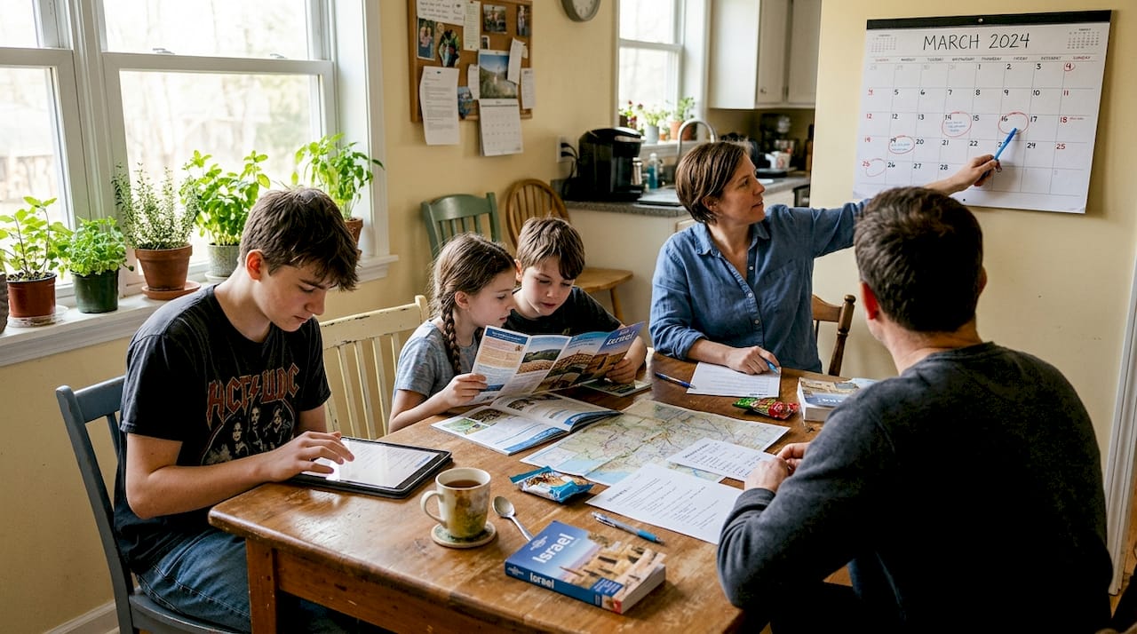 Family planning Israel Bar Mitzvah trip