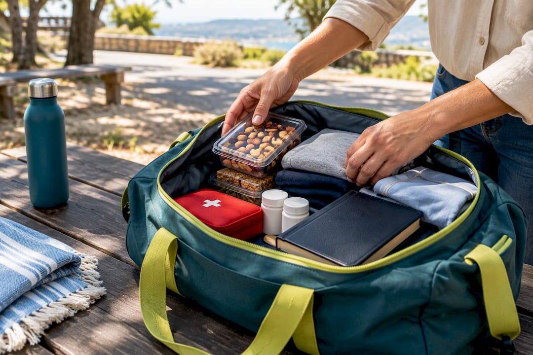 Packing essentials for ceremony day travel