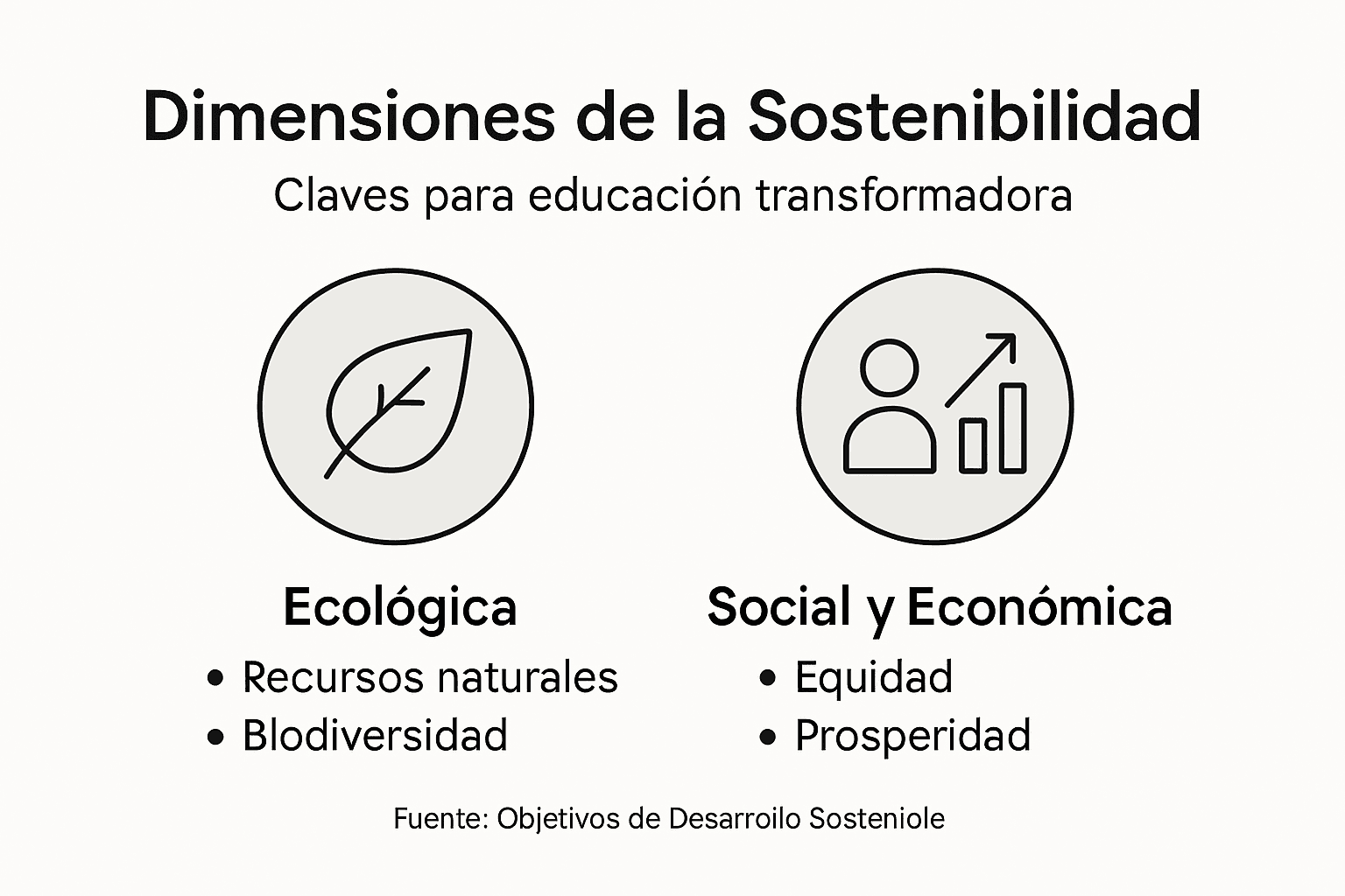 Sostenibilidad Planetaria: Claves Para Educación Transformadora 2 Infografía sobre los principales pilares de la sostenibilidad