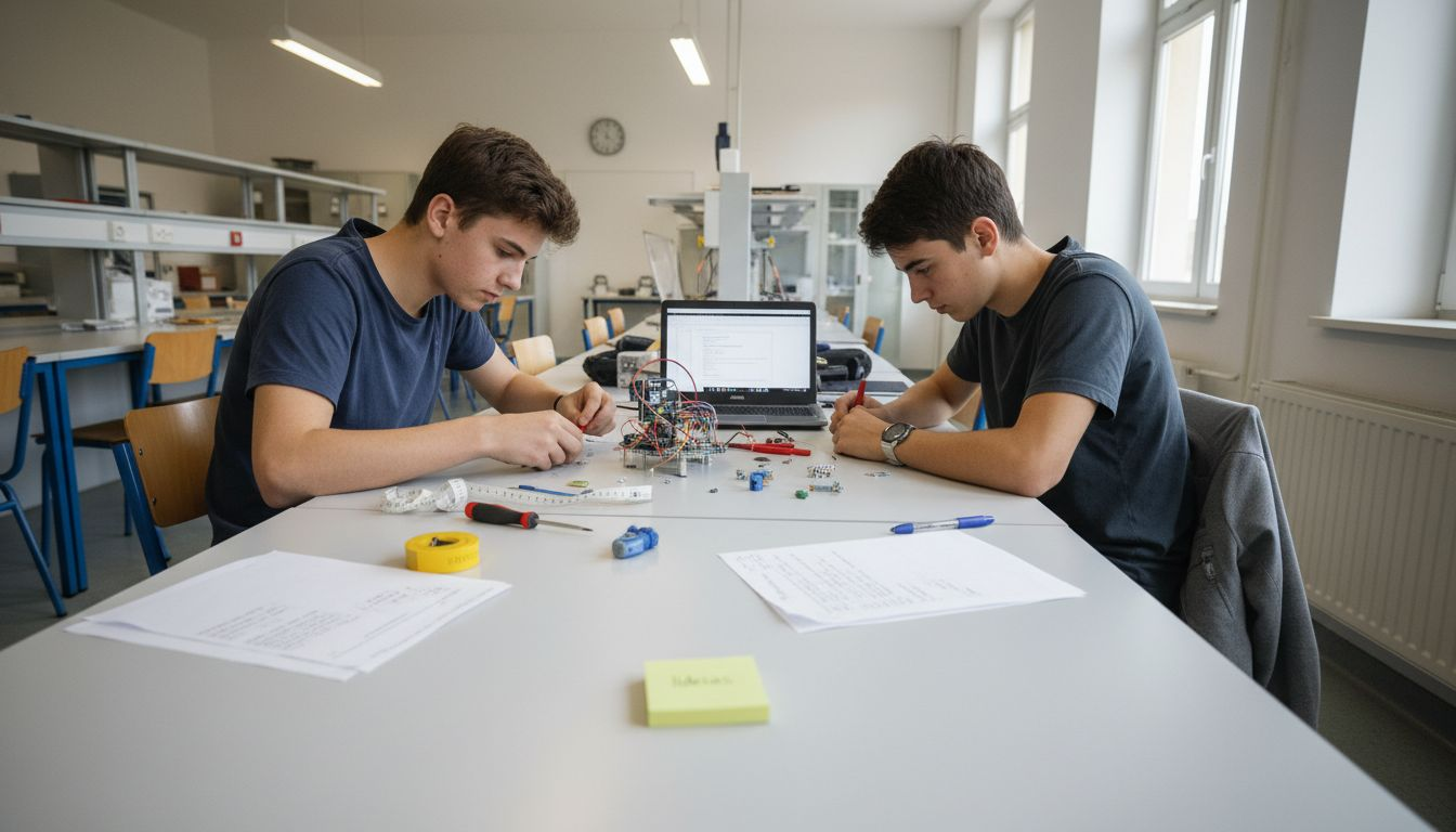 Estudantes criam projeto com recurso a protótipos